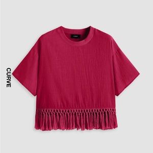 Tassle short sleeve top